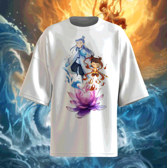 Nezha And Ao Bing Basic Design Sweatshirt style option 1