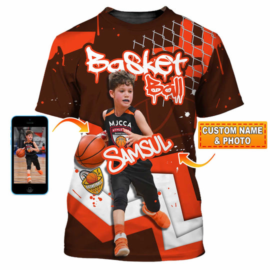 Unisex Shirt - Custom Text Shirt, Basketball Shirt style option 1