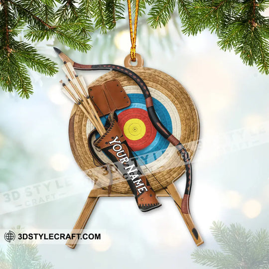Archery, Home Decor, Christmas Ornament, Personalized Ornament style option 4