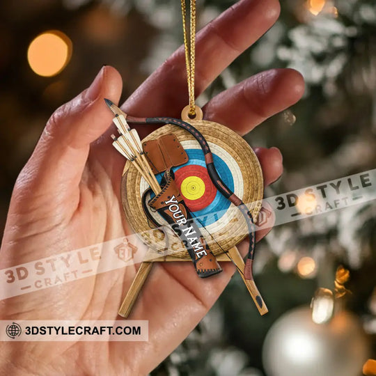 Archery, Home Decor, Christmas Ornament, Personalized Ornament style option 2