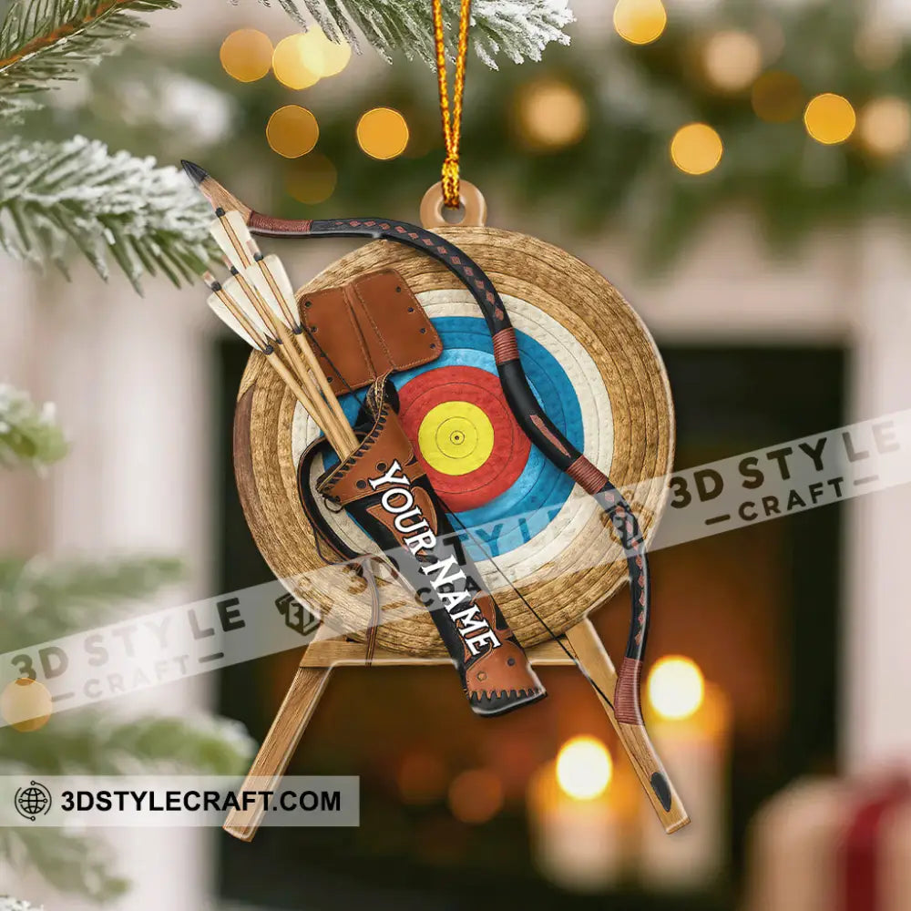 Archery Home Decor Christmas Ornament Personalized Ornament Ornament