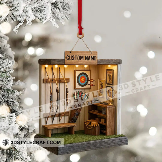 Archery Home Decor, Christmas Ornament, Personalized Ornament style option 4