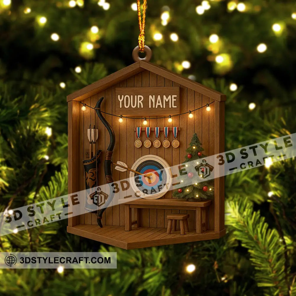 Archery Home Decor Christmas Ornament Personalized Ornament Ornament