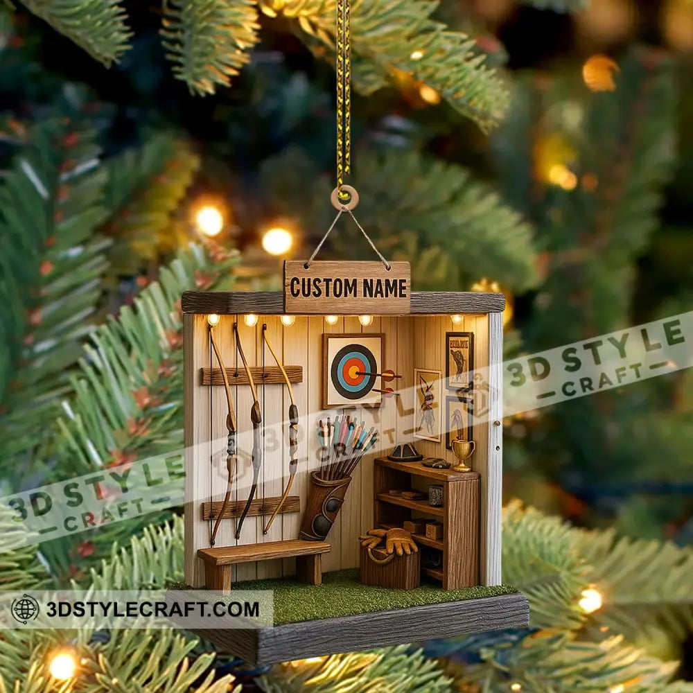 Archery Home Decor Christmas Ornament Personalized Ornament Ornament