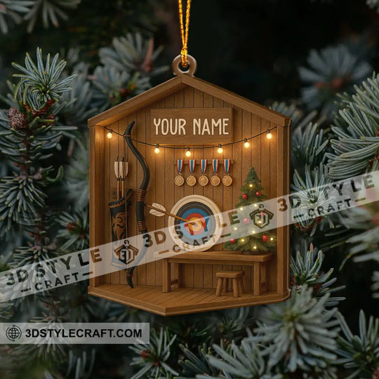 Archery, Home Decor, Christmas Ornament, Personalized Ornament style option 4