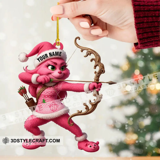 Archery Lover Home Decor, Christmas Ornament, Personalized Ornament style option 2