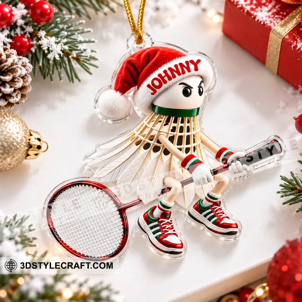 Badminton Home Decor Christmas Ornament Personalized Ornament - Ornament