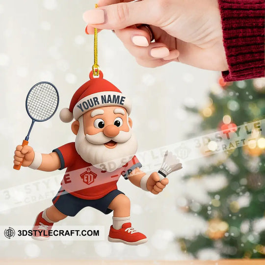 Badminton Home Decor, Christmas Ornament, Personalized Ornament style option 2