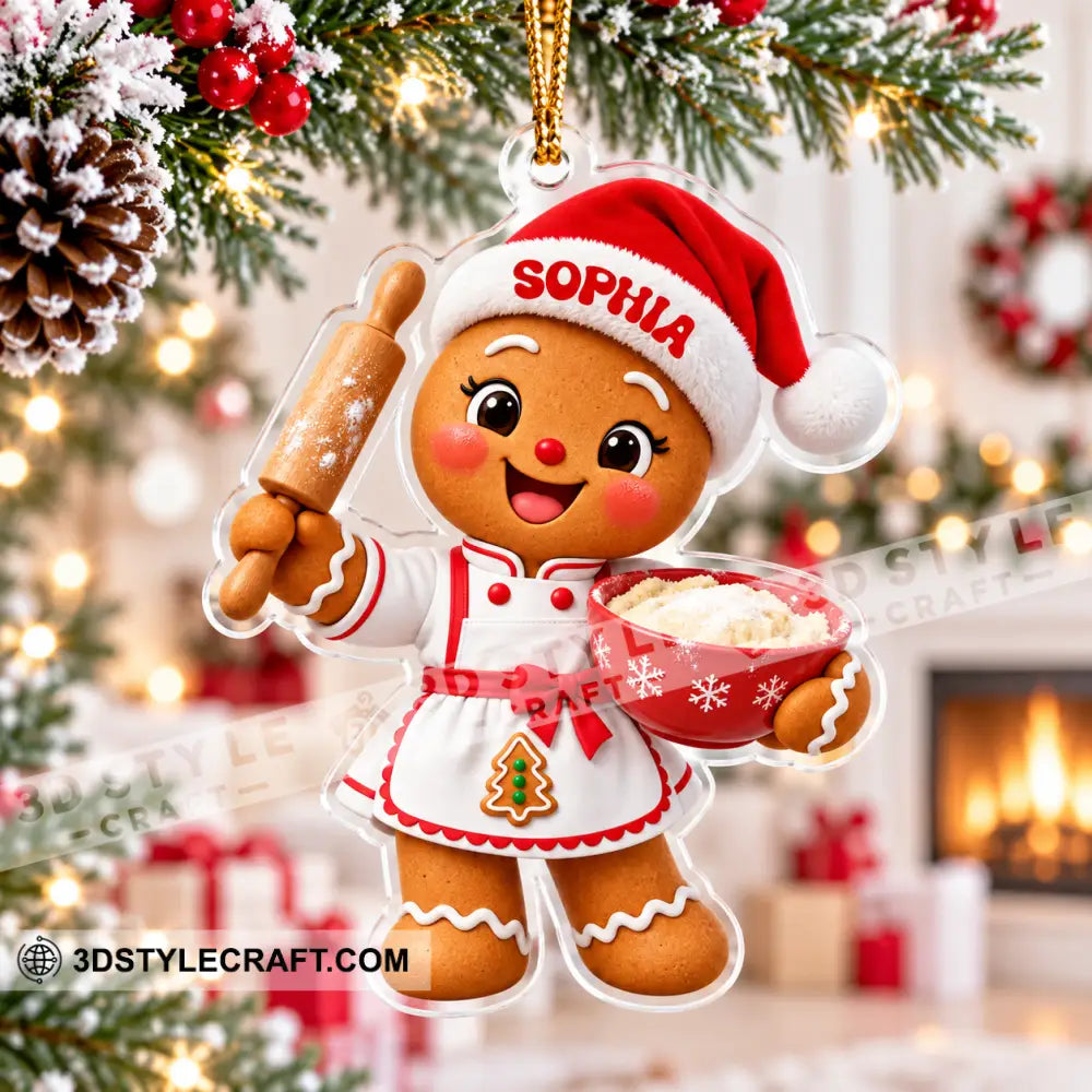 Baker Home Decor Christmas Ornament Personalized Ornament - Ornament