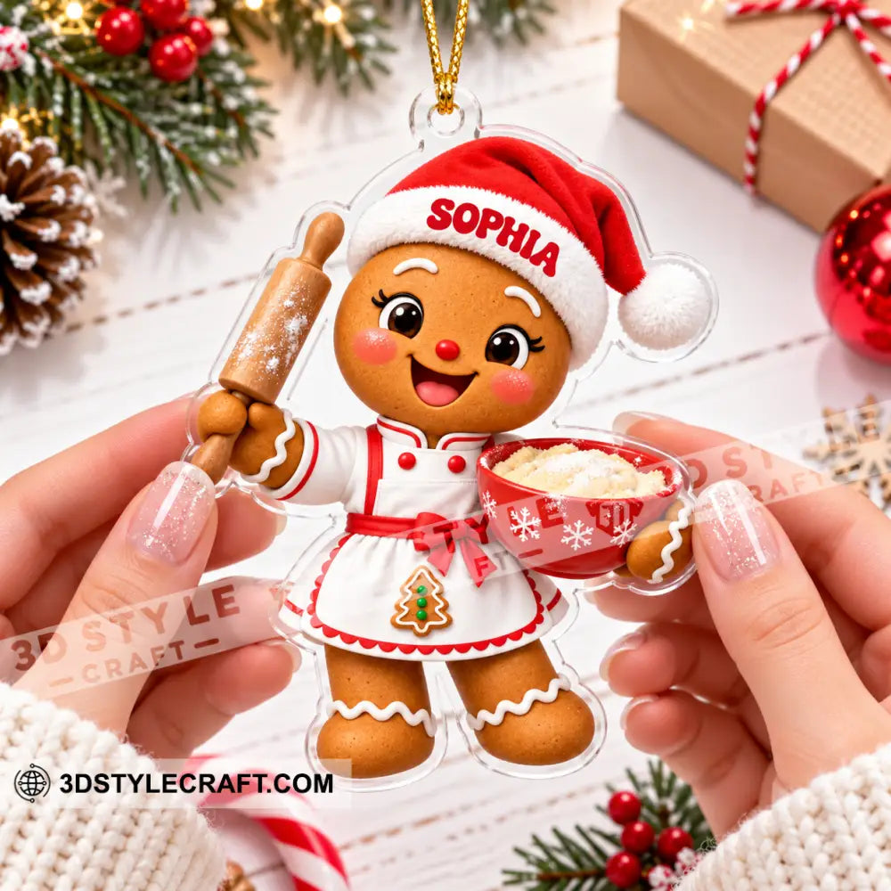 Baker Home Decor Christmas Ornament Personalized Ornament - Ornament