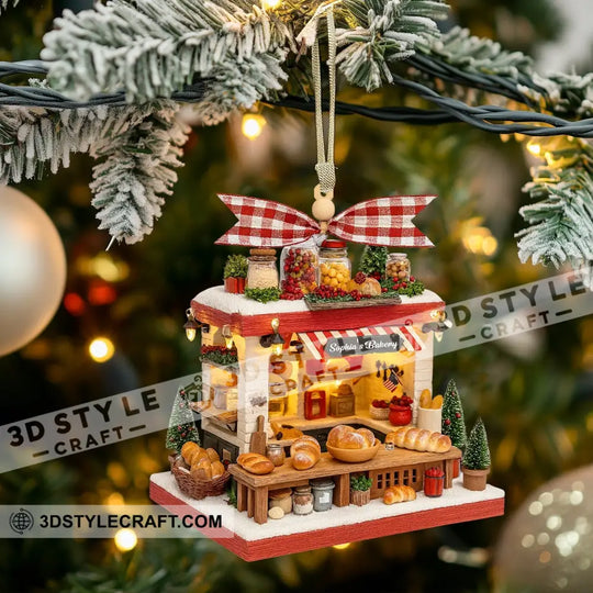 Bakery, Home Decor, Christmas Ornament, Personalized Ornament style option 3