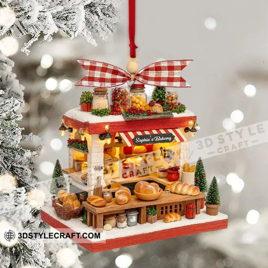 Bakery, Home Decor, Christmas Ornament, Personalized Ornament style option 4