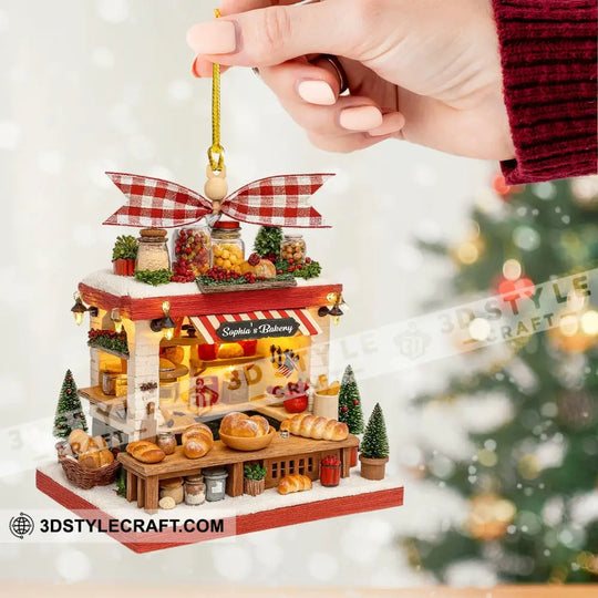 Bakery, Home Decor, Christmas Ornament, Personalized Ornament style option 2