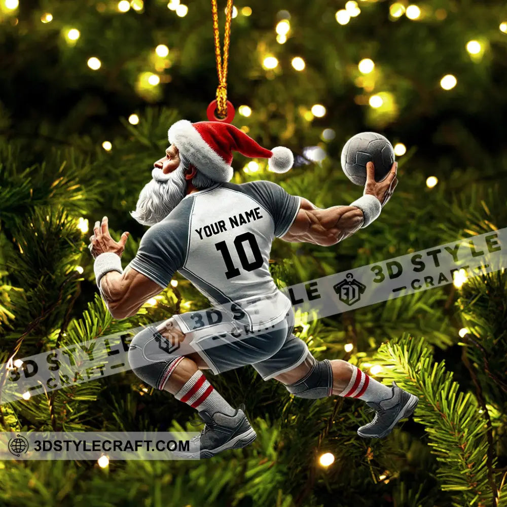 Ball And Santa Home Decor Christmas Ornament Personalized