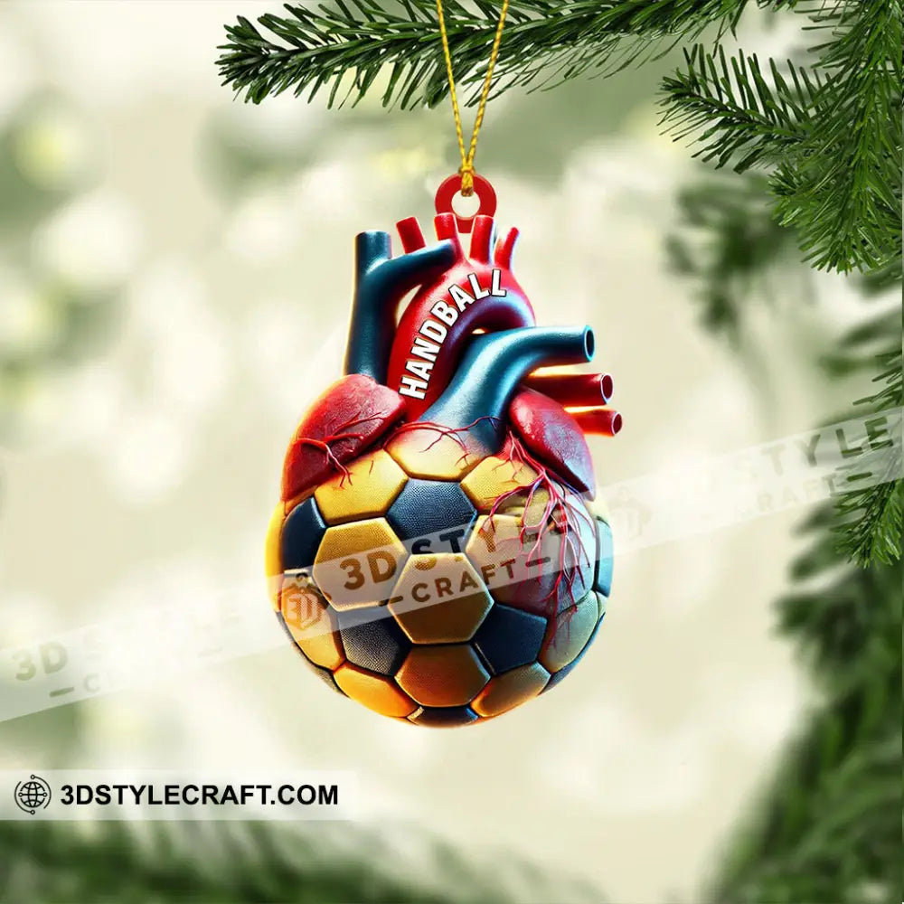 Ball Heart Home Decor Christmas Ornament Personalized