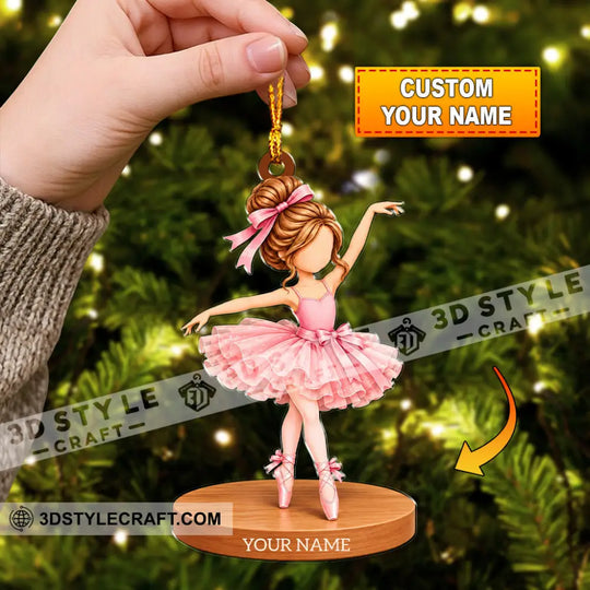 Ballet Home Decor, Christmas Ornament, Personalized Ornament style option 1