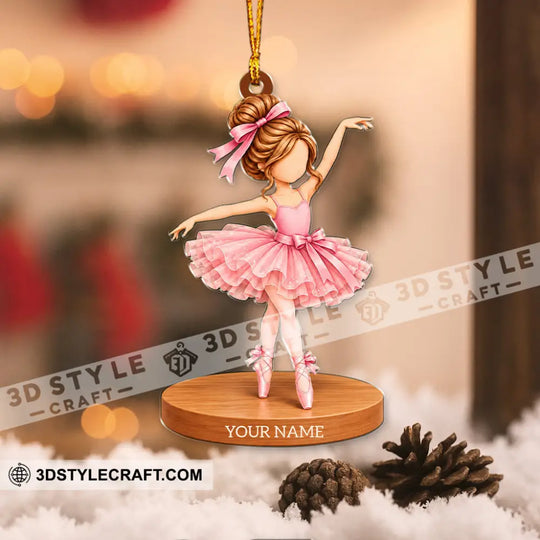 Ballet Home Decor, Christmas Ornament, Personalized Ornament style option 3