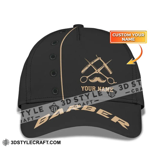 Barber Classic Cap, Hairstylist Hat, Unisex Barber Hat style option 1