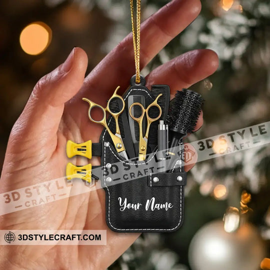 Barber Set Home Decor, Christmas Ornament, Personalized Ornament style option 2