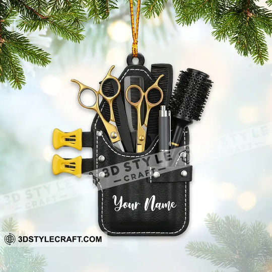 Barber Set Home Decor, Christmas Ornament, Personalized Ornament style option 3