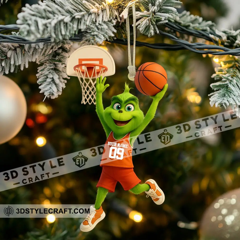 Basketball Christmas Home Decor Christmas Ornament Personalized Ornament Ornament