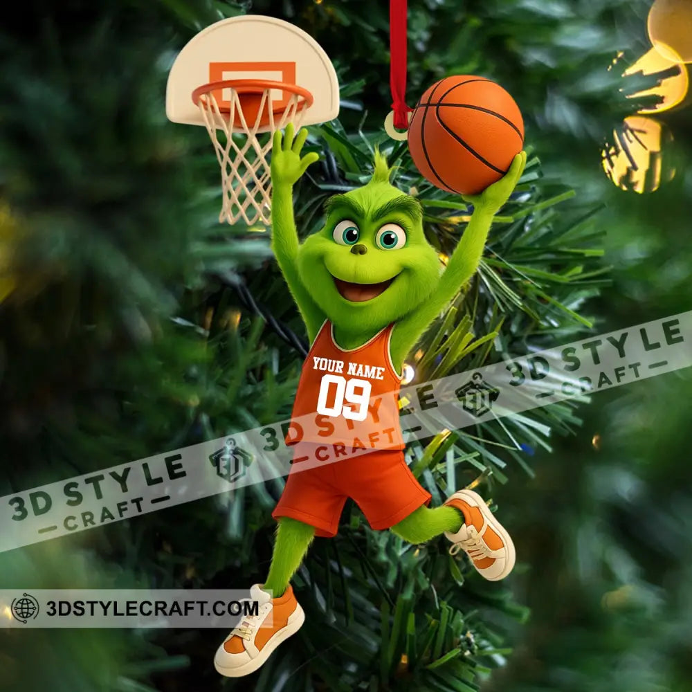 Basketball Christmas Home Decor Christmas Ornament Personalized Ornament Ornament