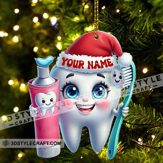 Beautiful Teeth, Home Decor, Christmas Ornament, Personalized Ornament style option 3