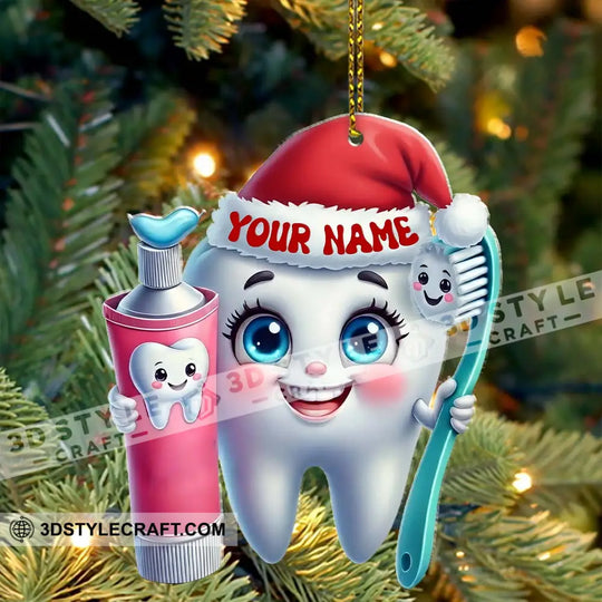 Beautiful Teeth, Home Decor, Christmas Ornament, Personalized Ornament style option 2