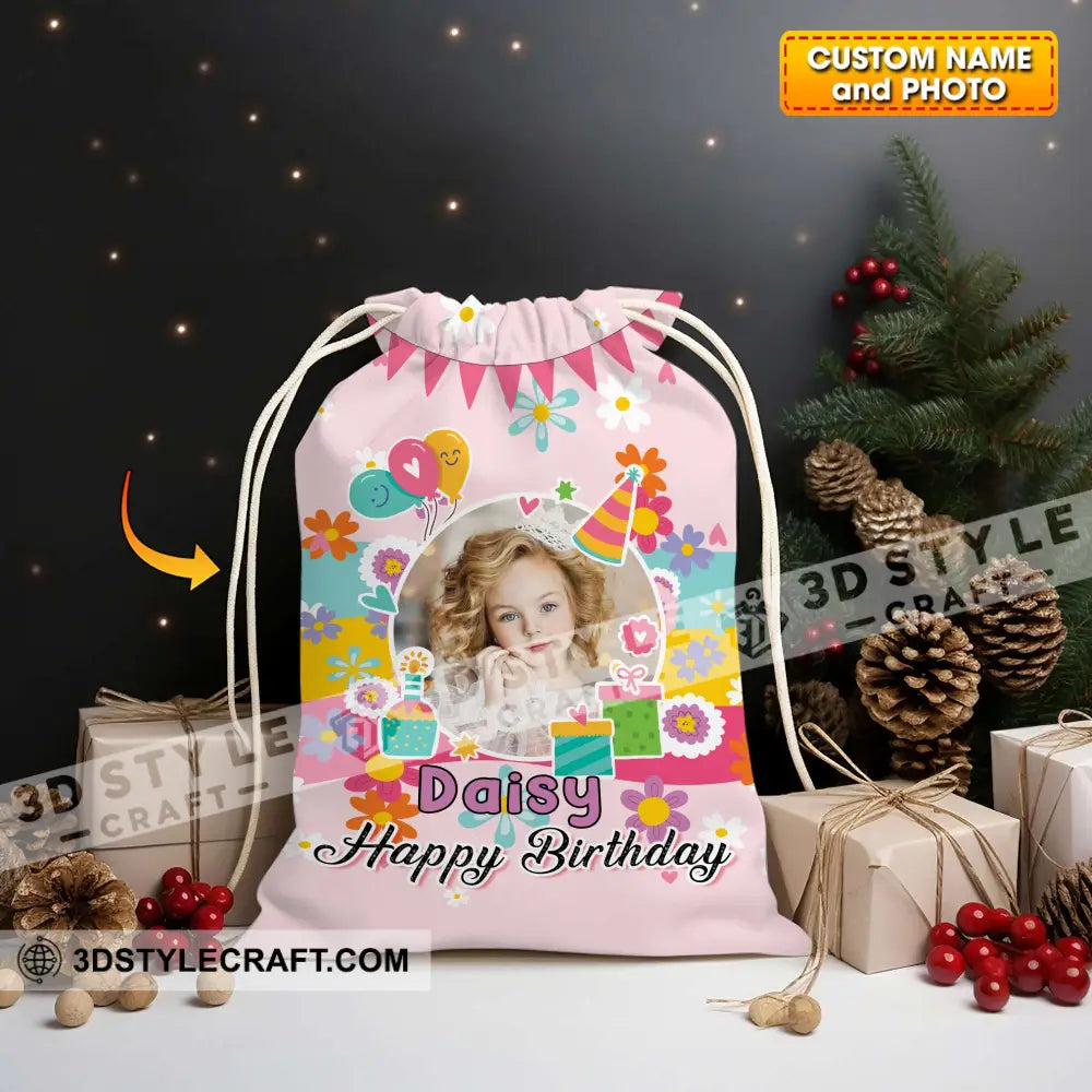 Birthday Party Bag Personalized Christmas String 13X15 In - 33X39 Cm