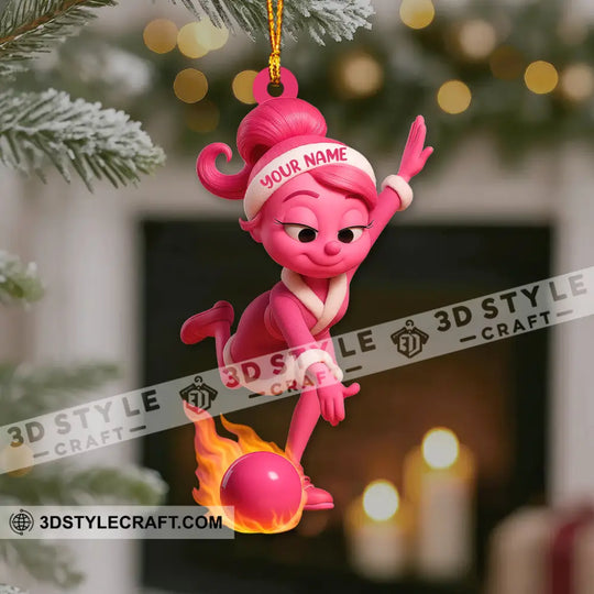 Bowling ELF, Home Decor, Christmas Ornament, Personalized Ornament style option 3