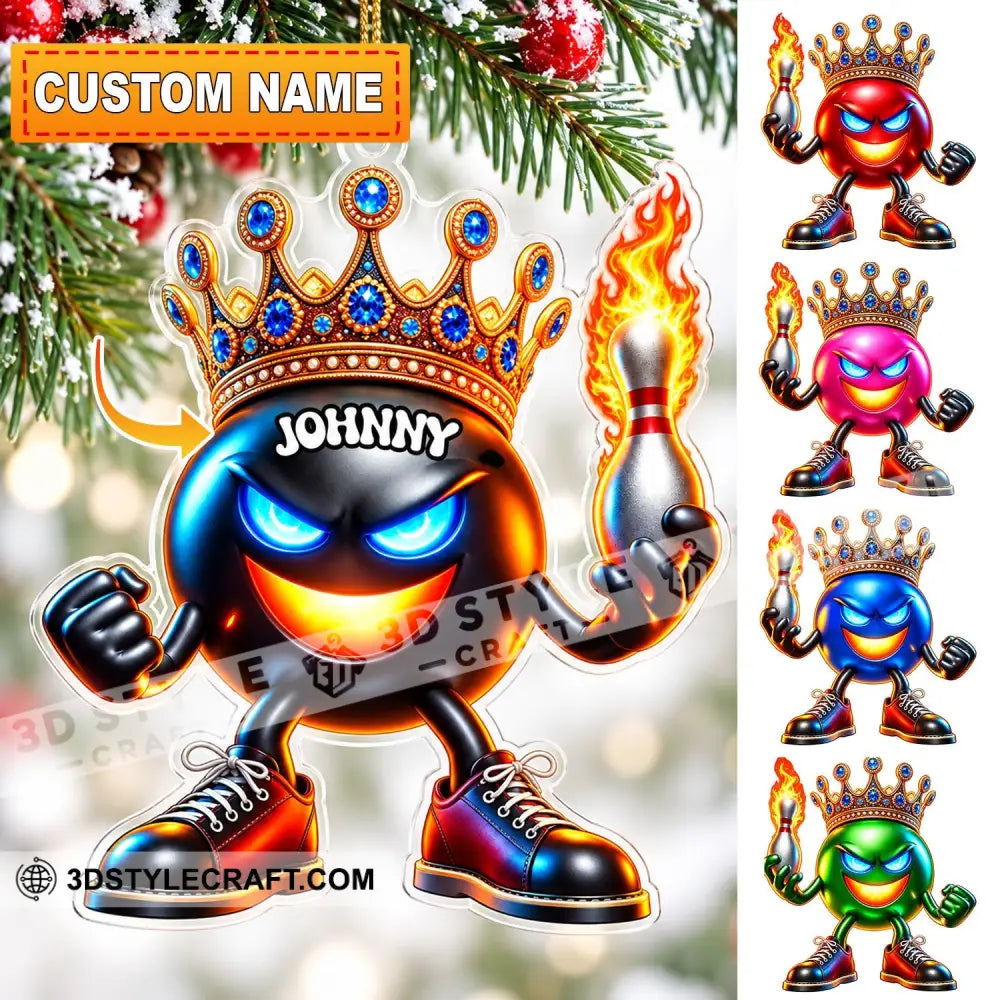 Bowling Home Decor Christmas Ornament Personalized Ornament - 3.54’’ / 1 Ornament - Ornament