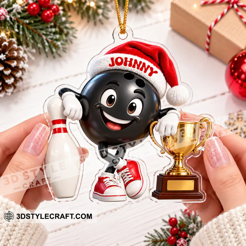 Bowling Home Decor Christmas Ornament Personalized Ornament - Ornament