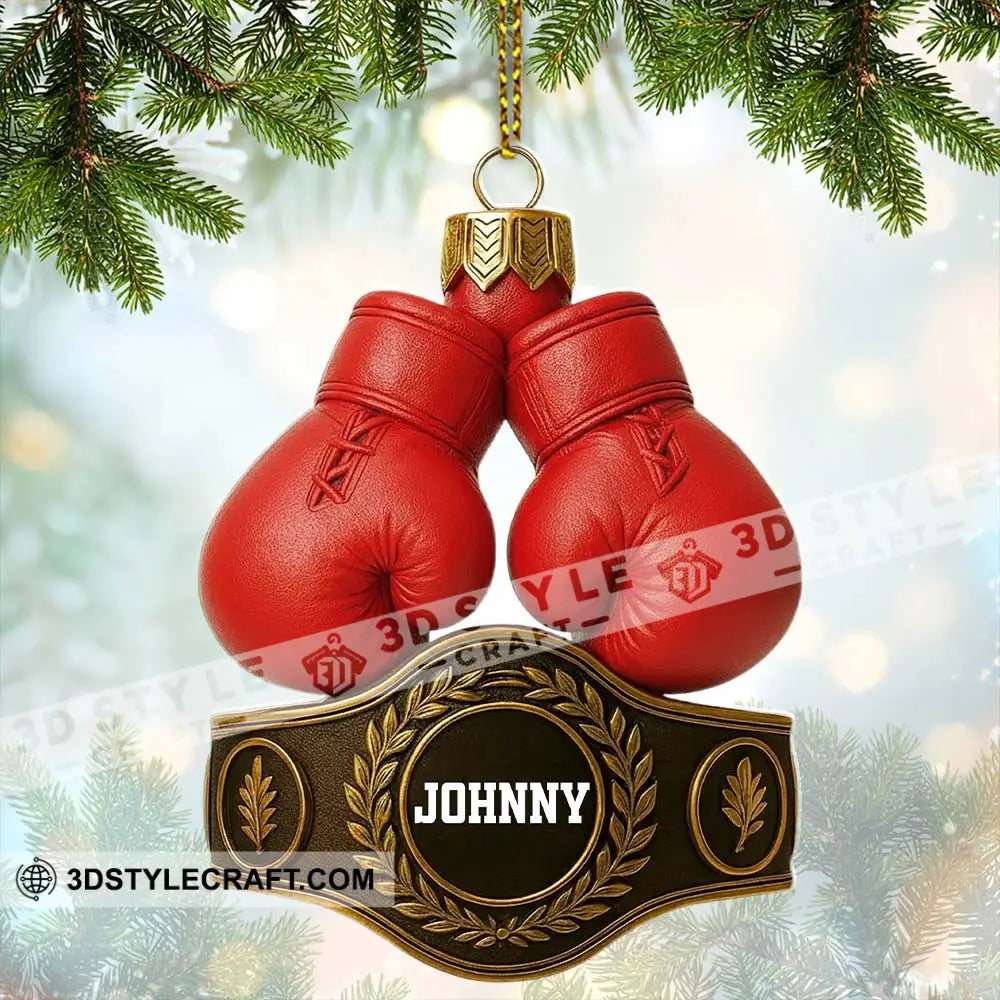 Boxing Christmas Home Decor Christmas Ornament Personalized Ornament Ornament