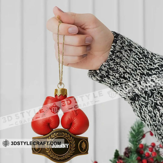 Boxing Christmas Home Decor, Christmas Ornament, Personalized Ornament style option 3