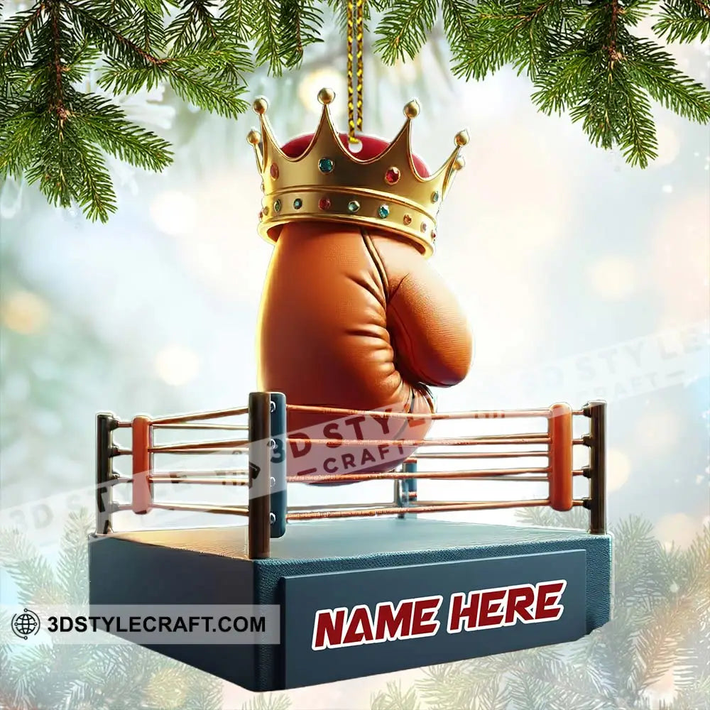 Boxing Home Decor Christmas Ornament Personalized Ornament Ornament