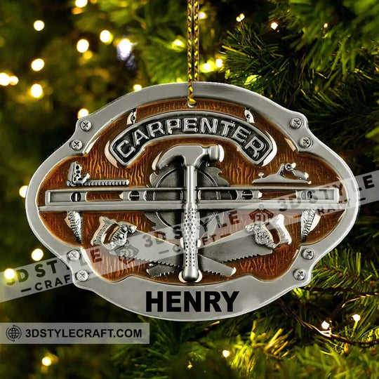 Carpenter Home Decor, Christmas Ornament, Personalized Ornament style option 3