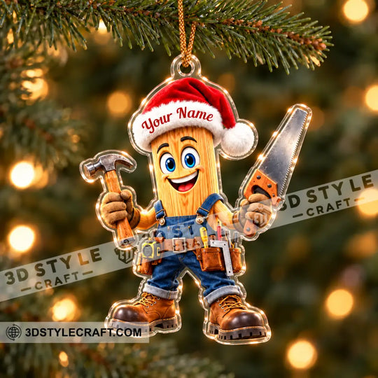 Carpenter Home Decor, Christmas Ornament, Personalized Ornament style option 2