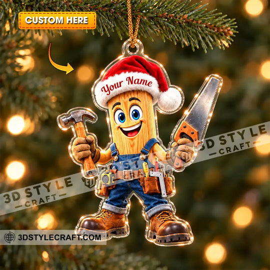 Carpenter Home Decor, Christmas Ornament, Personalized Ornament style option 1