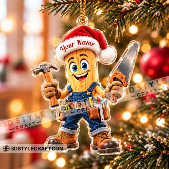 Carpenter Home Decor, Christmas Ornament, Personalized Ornament style option 3