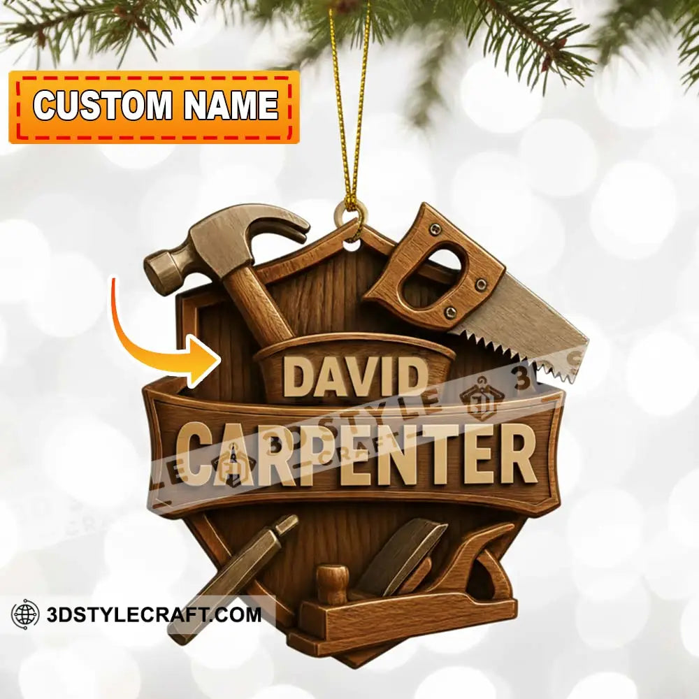 Carpenter Home Decor Christmas Ornament Personalized Ornament Ornament