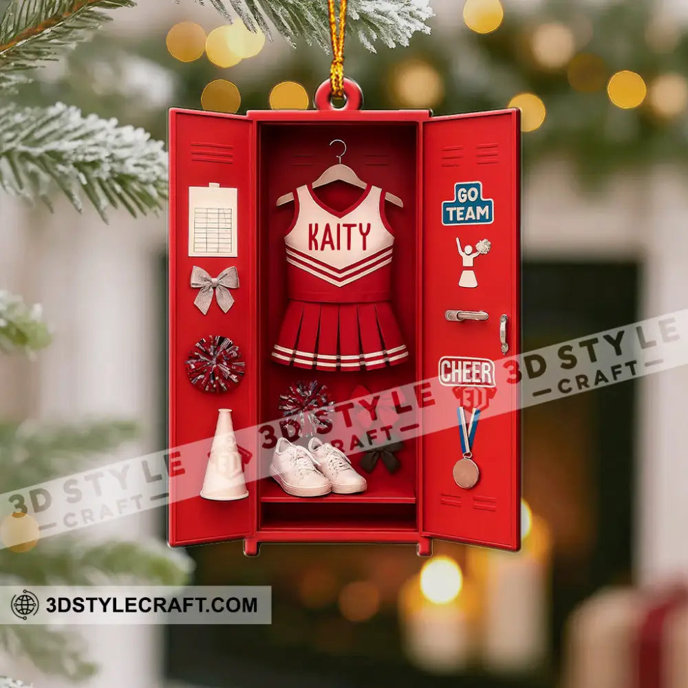 Cheerleader Corner Home Decor Christmas Ornament Personalized Ornament Ornament