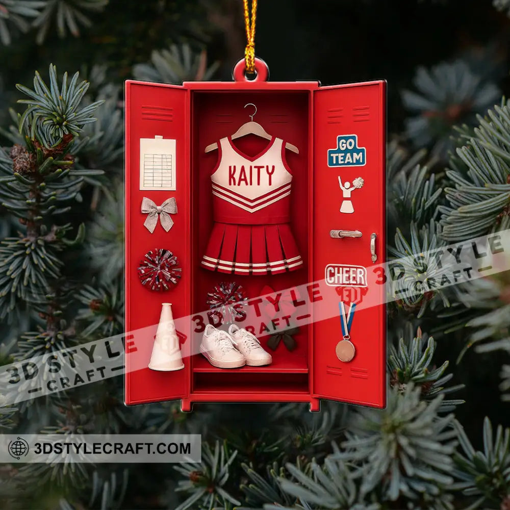 Cheerleader Corner Home Decor Christmas Ornament Personalized Ornament Ornament