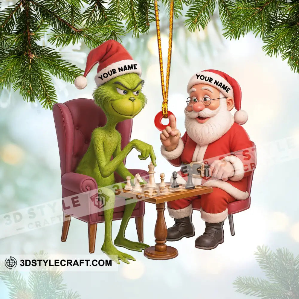 Chess Partner Home Decor Christmas Ornament Personalized Ornament Ornament