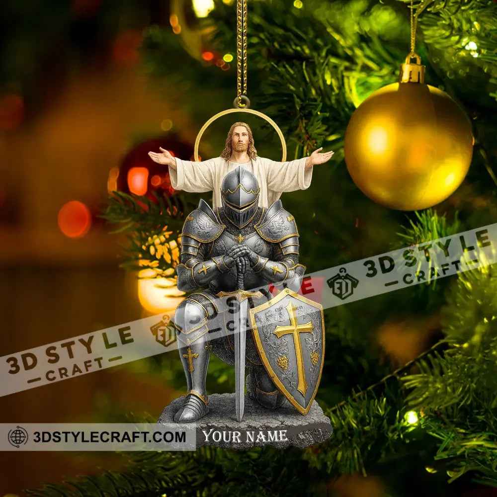 Christian Faithful Knight Gift For Christian Home Decor Christmas Ornament Personalized Ornament Ornament