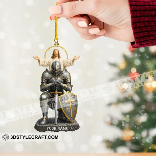 Christian Faithful Knight Gift For Christian, Home Decor, Christmas Ornament, Personalized Ornament style option 2