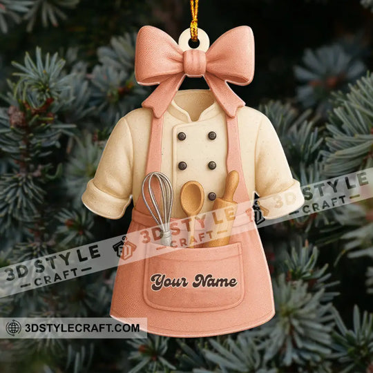 Christmas Baker, Home Decor, Christmas Ornament, Personalized Ornament style option 2