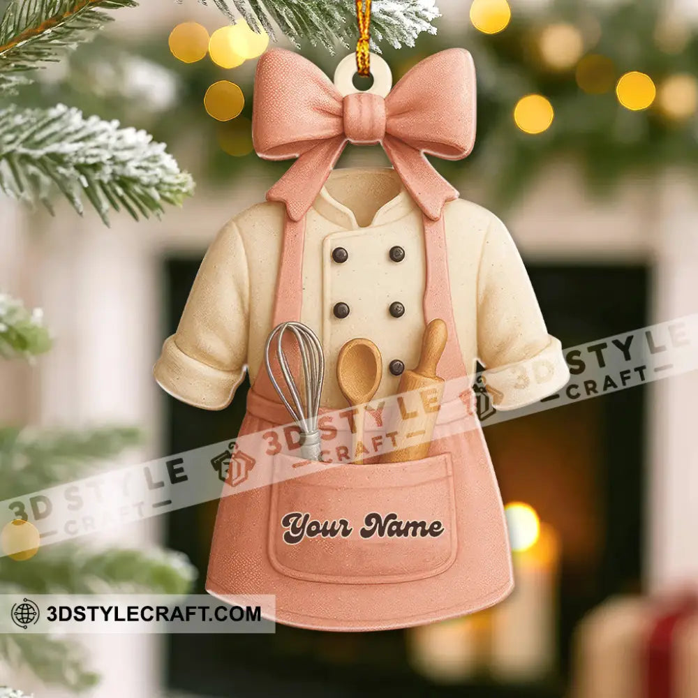 Christmas Baker Home Decor Christmas Ornament Personalized Ornament Ornament