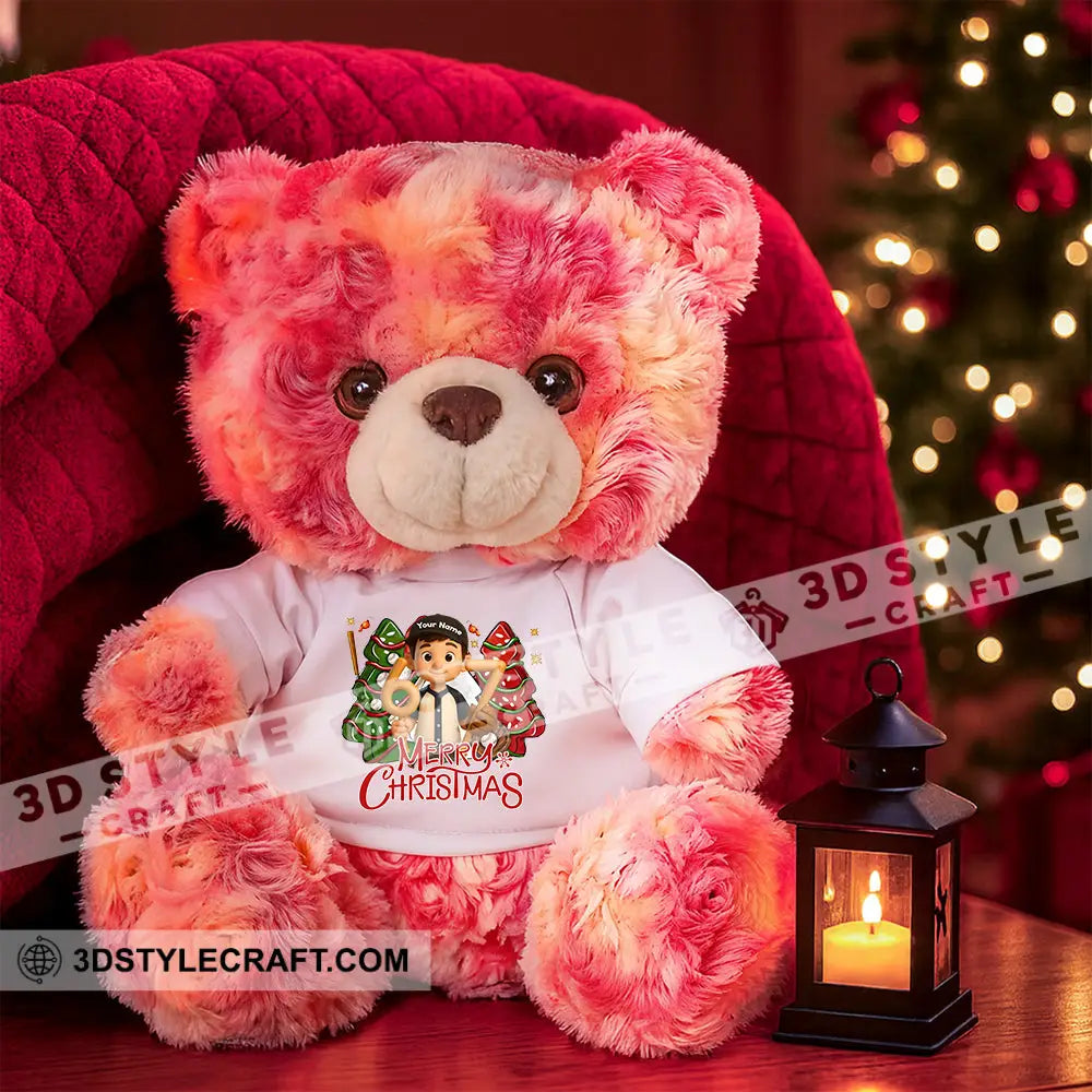 Christmas Baseball Boy Personalized Teddy Bear Shirt Graduate Teddy Bear Shirt