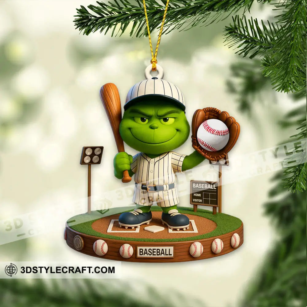 Christmas Baseball Lover Home Decor Christmas Ornament Personalized Ornament Ornament