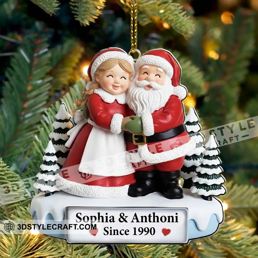 Christmas Couple Home Decor Christmas Ornament Personalized Ornament Ornament